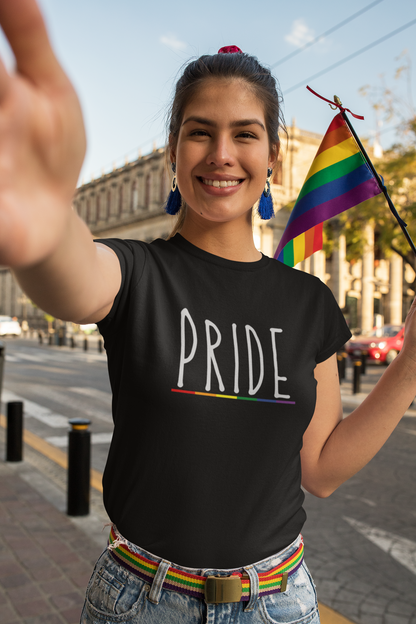 Pride (English) Text LGBTQ+ T-Shirt - Unisex