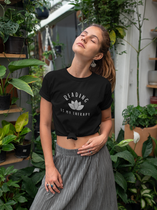 Reading Is My Therapy T-Shirt - Unisex
