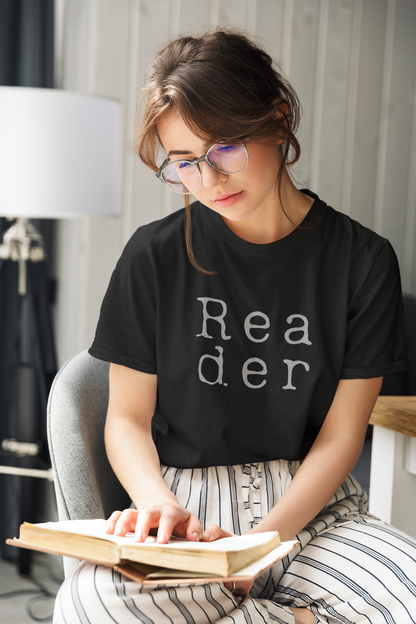 Reader Big (English) Text T-Shirt - Unisex