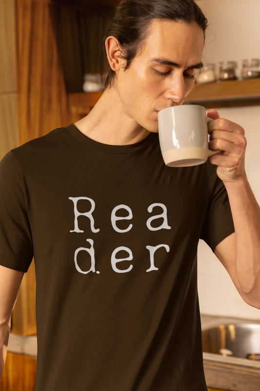 Reader Big (English) Text T-Shirt - Unisex