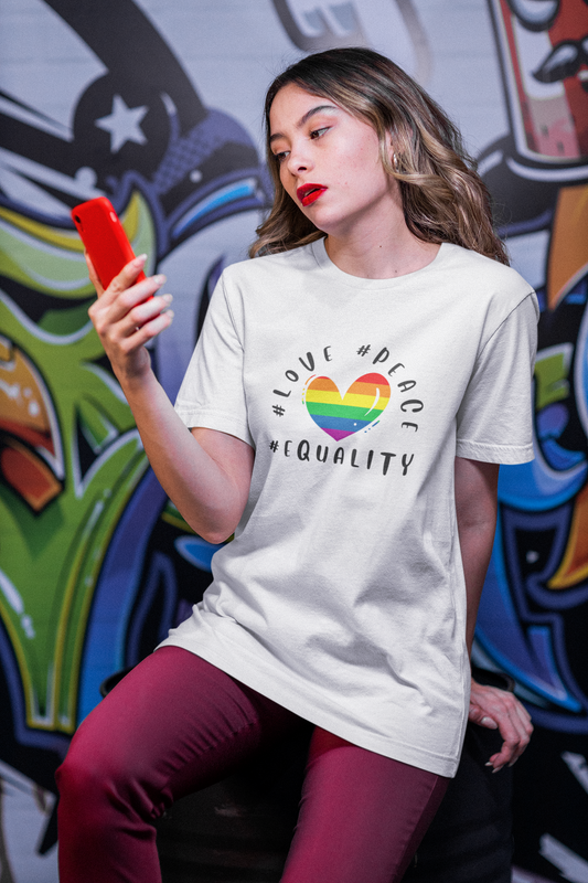 Love Peace Equality LGBTQ+ Oversized T-Shirt - Unisex