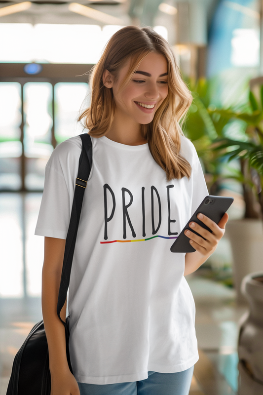 Pride (English) Text LGBTQ+ Oversized T-Shirt - Unisex